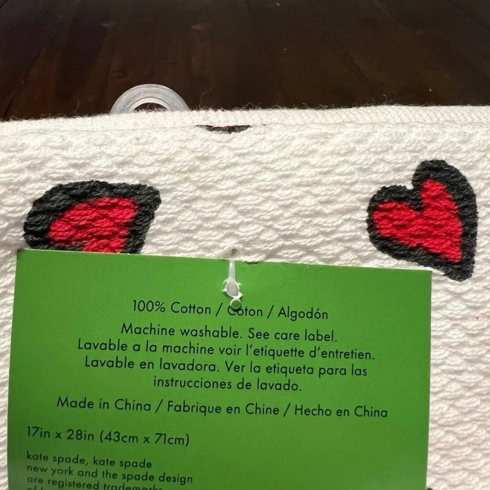 Kate Spade New York Hearts and Stripes Kitchen Towels Set of 3